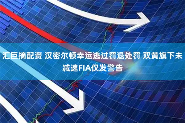 汇巨摘配资 汉密尔顿幸运逃过罚退处罚 双黄旗下未减速FIA仅发警告